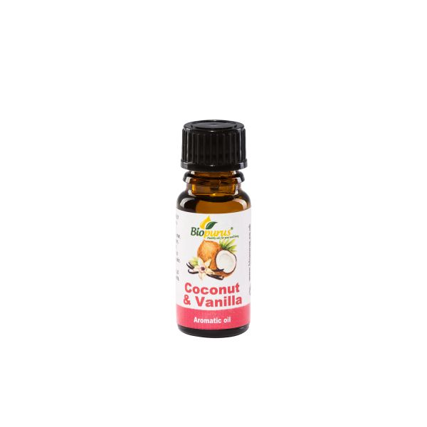 Biopurus Coconut & Vanilla Aromatherapy Diffuser Essential Oil 10ml 
