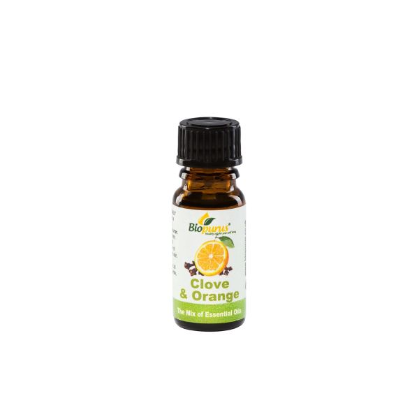 Biopurus Clove & Orange Aromatherapy Diffuser Essential Oil 10ml 