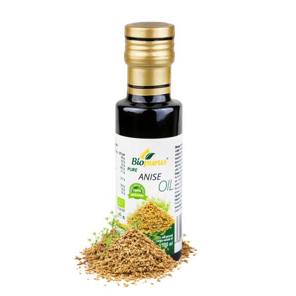 Biopurus Certified Organic Cold Pressed Anise Seed Oil 100ml Biopurus