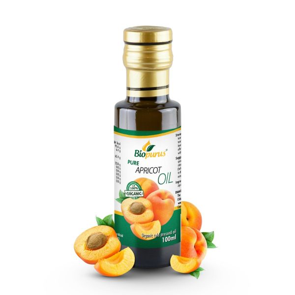 Biopurus Certified Organic Cold Pressed Apricot Oil 100ml 