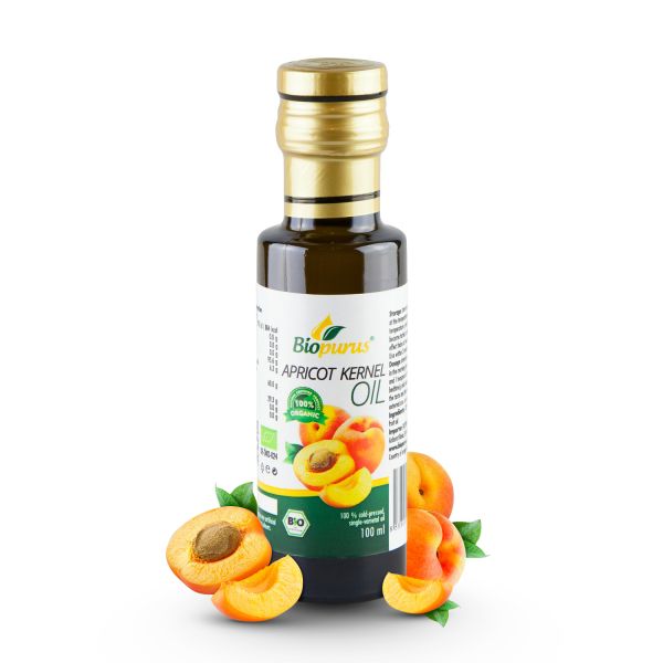 Biopurus Certified Organic Cold Pressed Apricot Kernel Oil 100ml 