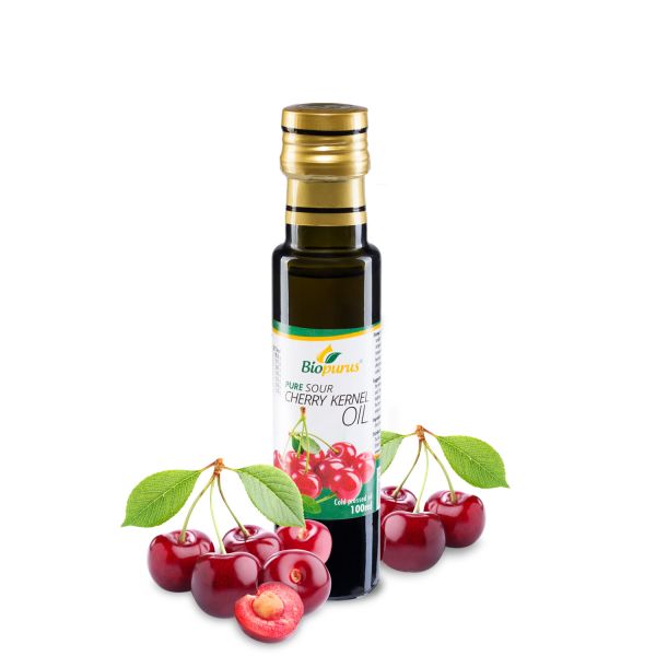 Biopurus Certified Organic Cold Pressed Sour Cherry Kernel Oil 100ml 