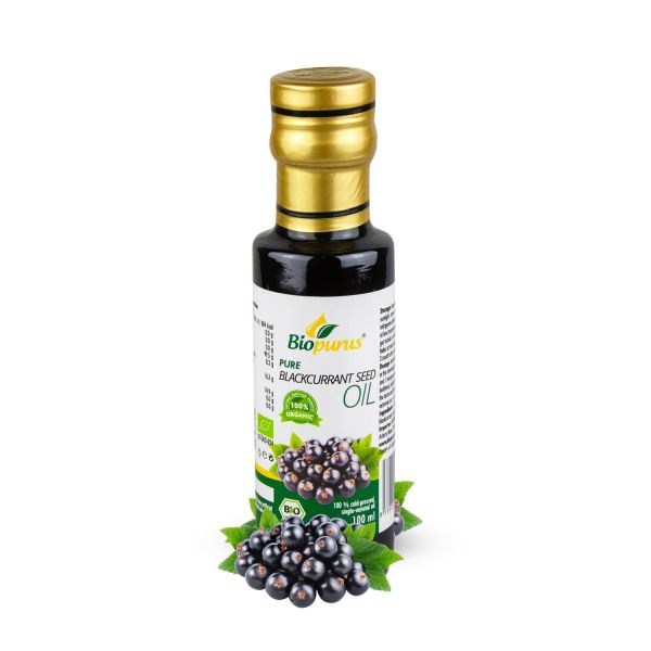 Biopurus Certified Organic Cold Pressed Blackcurrant Seed Oil 100ml 