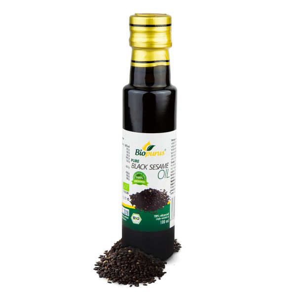 Biopurus Certified Organic Cold Pressed Black Sesame Oil 100ml 
