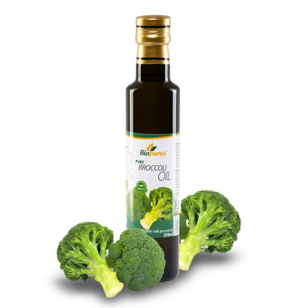 Biopurus Certified Organic Cold Pressed Broccoli Seed Oil 250ml 