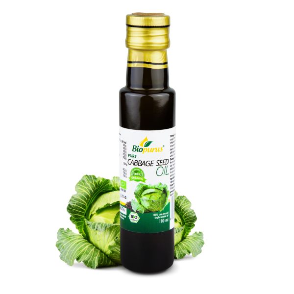 Biopurus Certified Organic Cold Pressed Cabbage Seed Oil 100ml 