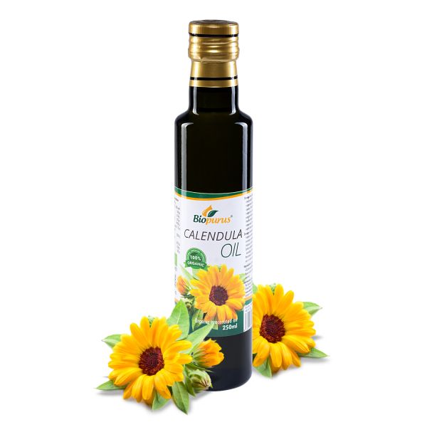 Biopurus Certified Organic Infused Calendula / Marigold Oil 250ml 