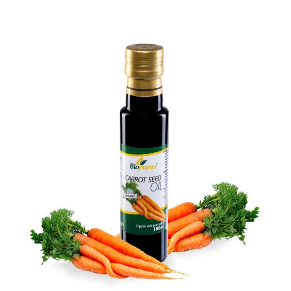 Biopurus Certified Organic Cold Pressed Carrot Oil 100ml 