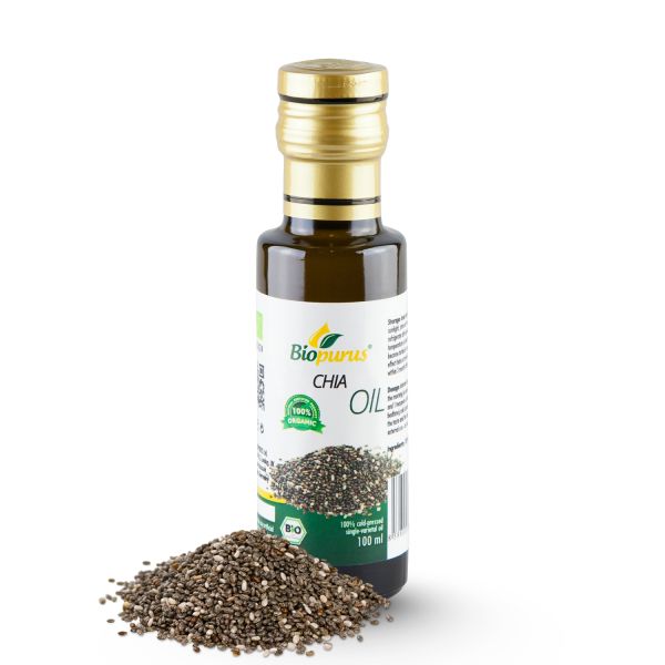 Biopurus Certified Organic Cold Pressed Chia Seed Oil 100ml 