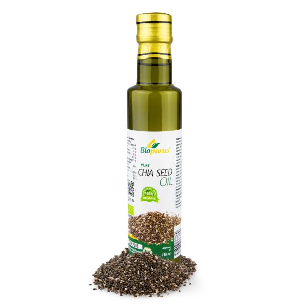 Biopurus Certified Organic Cold Pressed Chia Seed Oil 250ml 