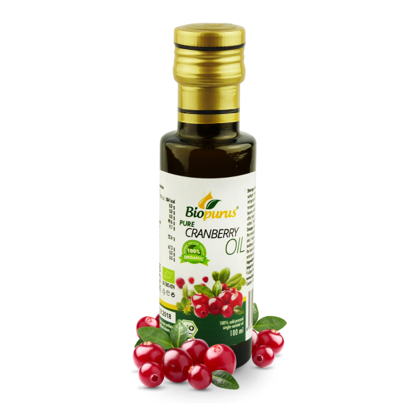 Biopurus Certified Organic Cold Pressed Cranberry Seed Oil 100ml 
