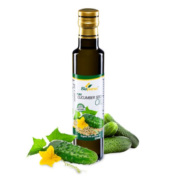 Biopurus Certified Organic Cold Pressed Cucumber Seed Oil 250ml 