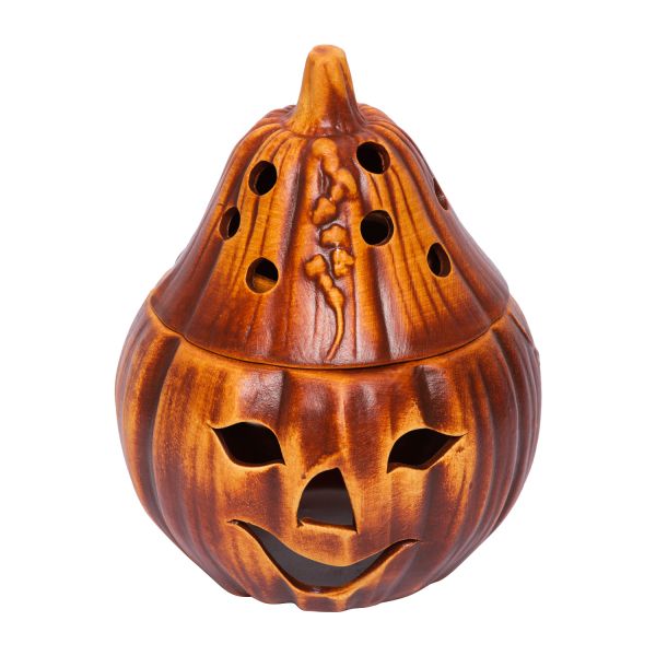 Pumpkin Handmade Ceramic Aroma Lamp - Essential Oil Burner for Aromatherapy 