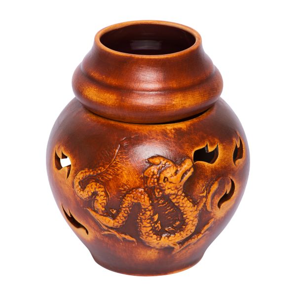 Dragon M Handmade Ceramic Aroma Lamp - Essential Oil Burner for Aromatherapy 