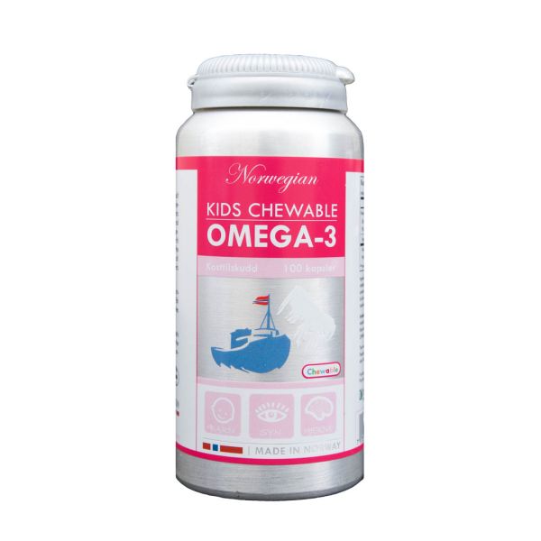 Premium Kids Chewable Omega-3 100 Capsules Norwegian Pharma