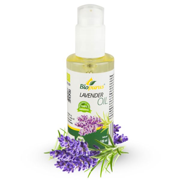 Biopurus Certified Organic Lavender Infused Cosmetic Oil 100ml 