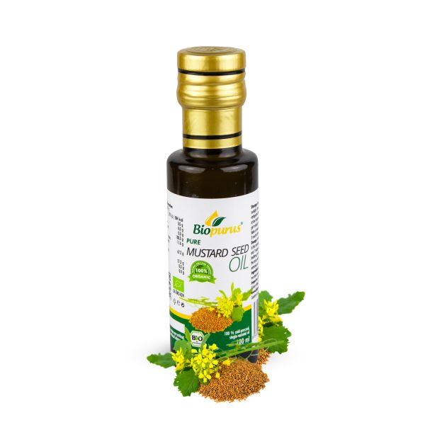Biopurus Certified Organic Cold Pressed Mustard Seed Oil 100ml 