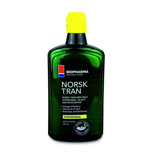 Premium Norwegian Norsk Tran Cod Liver Oil Omega-3 500ml Norwegian Pharma