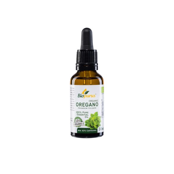 Biopurus Organic Essential Oregano Oil Min. 63% Carvacrol 30ml 