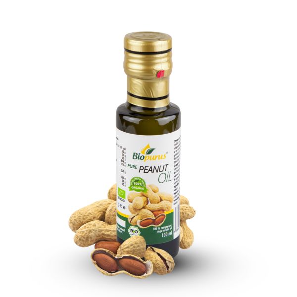 Biopurus Certified Organic Cold Pressed Peanut Oil 100ml 