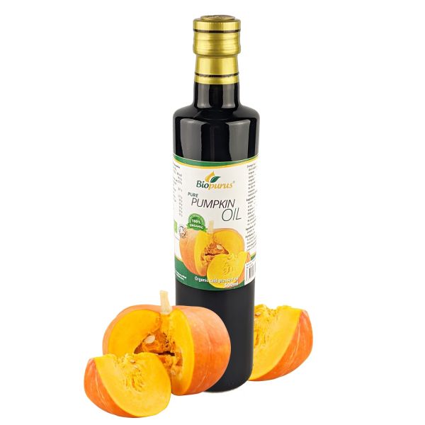Biopurus Certified Organic Cold Pressed Styrian Pumpkin Roasted Seed Oil 500ml 
