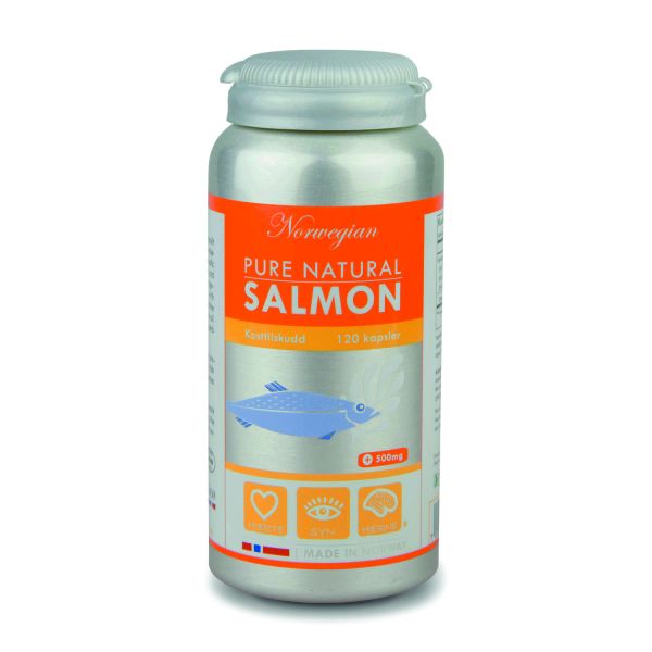 Premium Norwegian Pure Natural Salmon Oil Omega-3 120 Capsules Norwegian Pharma