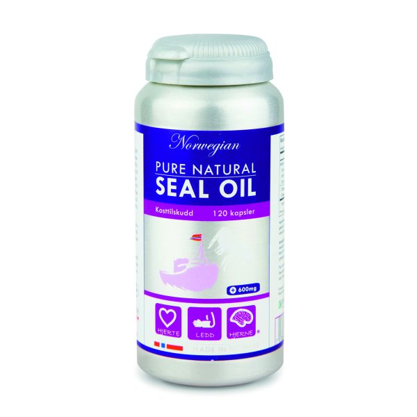 Premium Norwegian Pure Natural Seal Oil Omega-3, 6 120 Capsules Norwegian Pharma