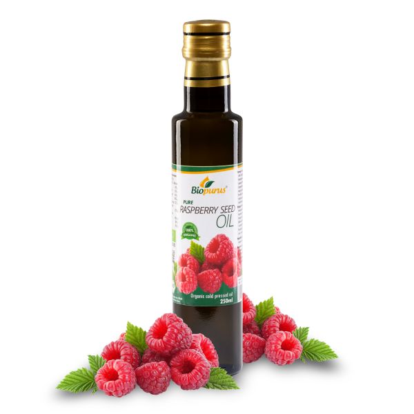 Biopurus Certified Organic Cold Pressed Raspberry Seed Oil 250ml 