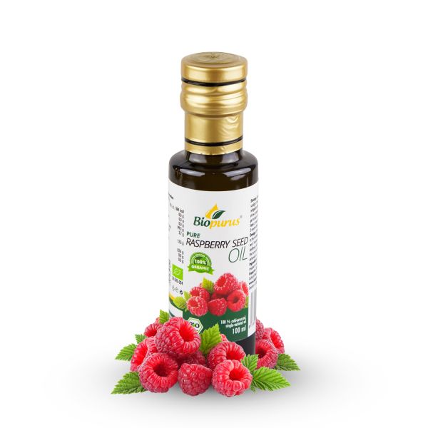 Biopurus Certified Organic Cold Pressed Raspberry Seed Oil 100ml 
