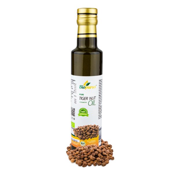 Biopurus Certified Organic Cold Pressed Tiger Nut Cosmetic Oil 250ml 