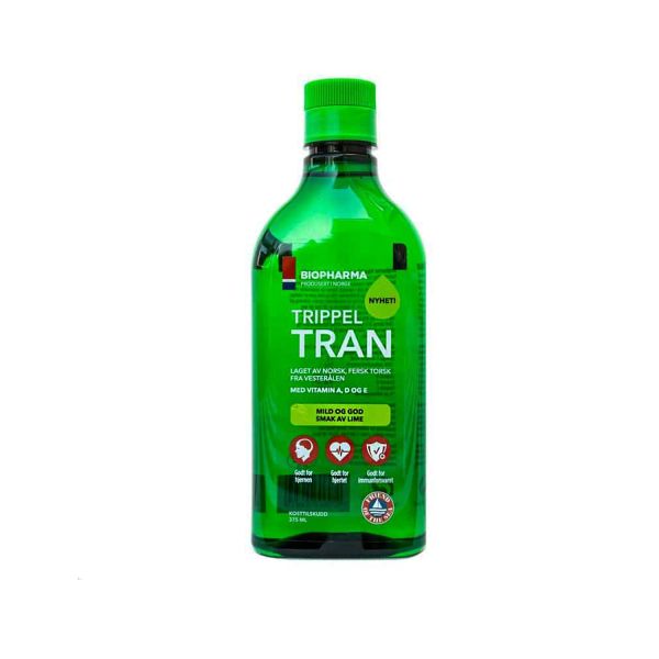 Premium Norwegian Trippel Tran Lime 375ml Biopharma