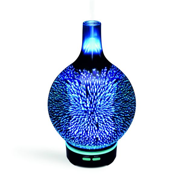 3D Glass Essential Oil Aromatherapy Diffuser Humidifier 100ml