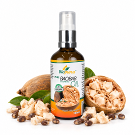 Biopurus Certified Organic Cold Pressed Baobab Cosmetic Oil 100ml 