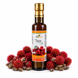Biopurus Certified Organic Cold Pressed Castor Cosmetic Oil 250ml 