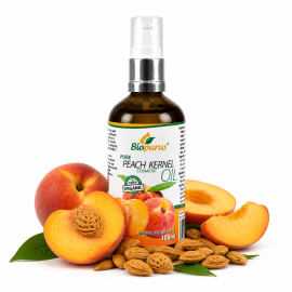 Biopurus Certified Organic Cold Pressed Peach Kernel Cosmetic Oil 100ml 
