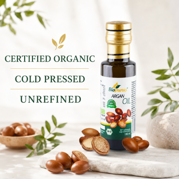 Biopurus Certified Organic Cold Pressed Argan Kernel Oil 100ml 