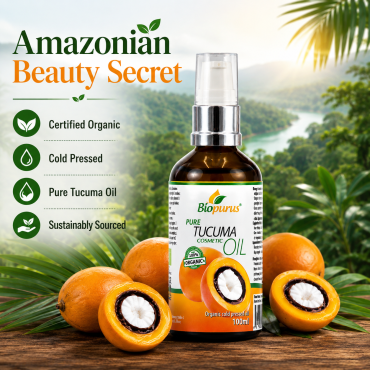 Biopurus Certified Organic Cold Pressed Tucuma Cosmetic Oil 100ml 