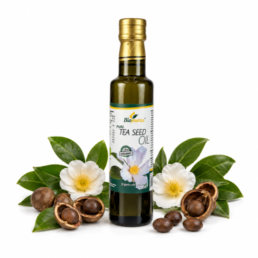 Biopurus Certified Organic Cold Pressed Tea Seed / Camellia Oleifera Oil 250ml 