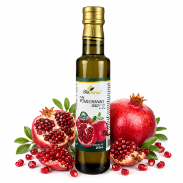 Biopurus Certified Organic Cold Pressed Pomegranate Seed Oil 250ml 