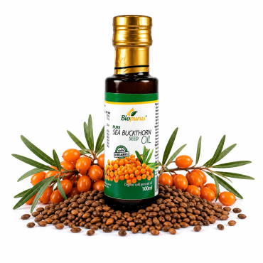 Biopurus Certified Organic Cold Pressed Sea Buckthorn Seed Oil 100ml 